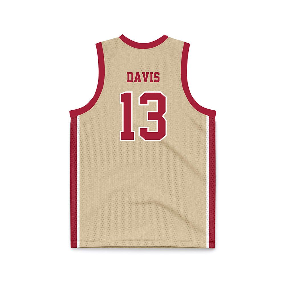 Oklahoma - NCAA Men's Basketball : Tae Davis - Basketball Jersey-1