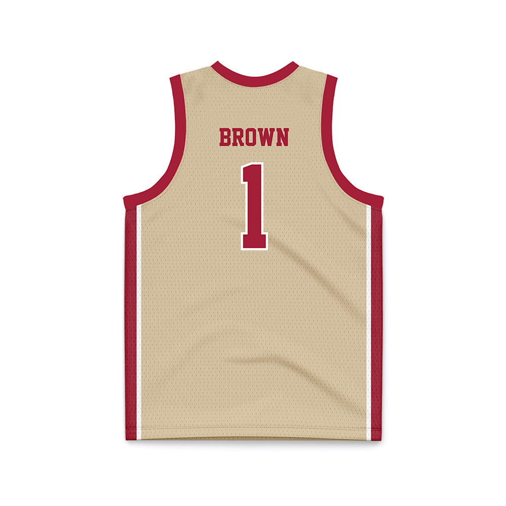 Oklahoma - NCAA Men's Basketball : Xzayvier Brown - Basketball Jersey-1