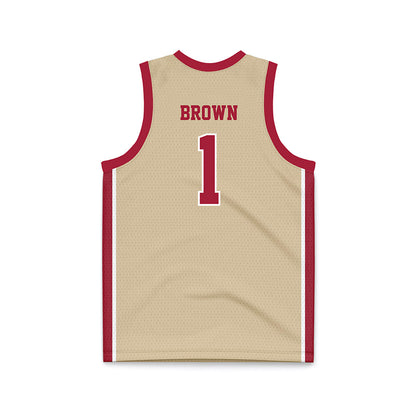 Oklahoma - NCAA Men's Basketball : Xzayvier Brown - Basketball Jersey-1