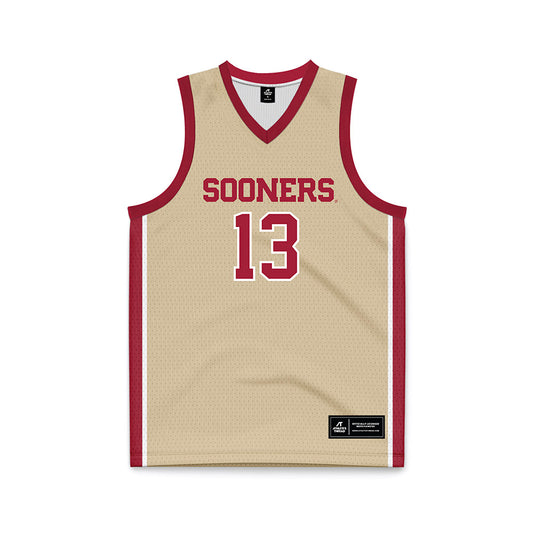 Oklahoma - NCAA Men's Basketball : Tae Davis - Basketball Jersey-0