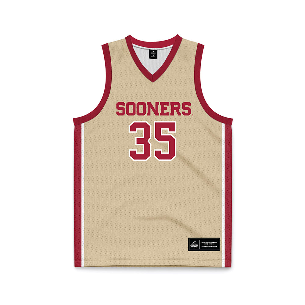 Oklahoma - NCAA Men's Basketball : Derrion Reid - Basketball Jersey-0