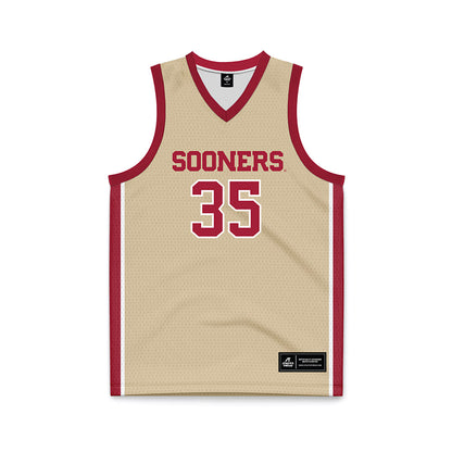 Oklahoma - NCAA Men's Basketball : Derrion Reid - Basketball Jersey-0