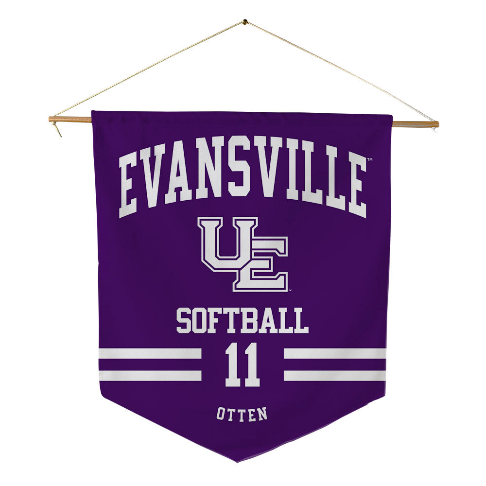 Evansville - NCAA Softball : Sophia Otten - Pennant - 18" x 21"-0