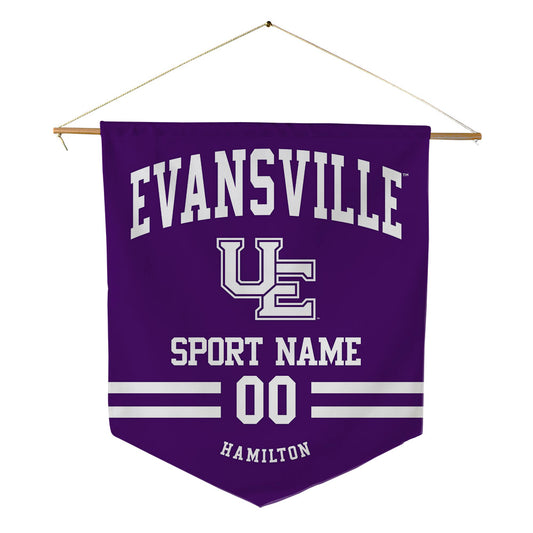Evansville - NCAA Women's Swimming & Diving : Jaley Hamilton - Pennant - 18" x 21"-0
