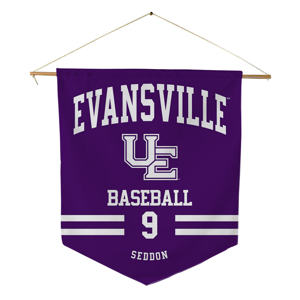 Evansville - NCAA Baseball : Ryan Seddon - Pennant - 18" x 21"-0