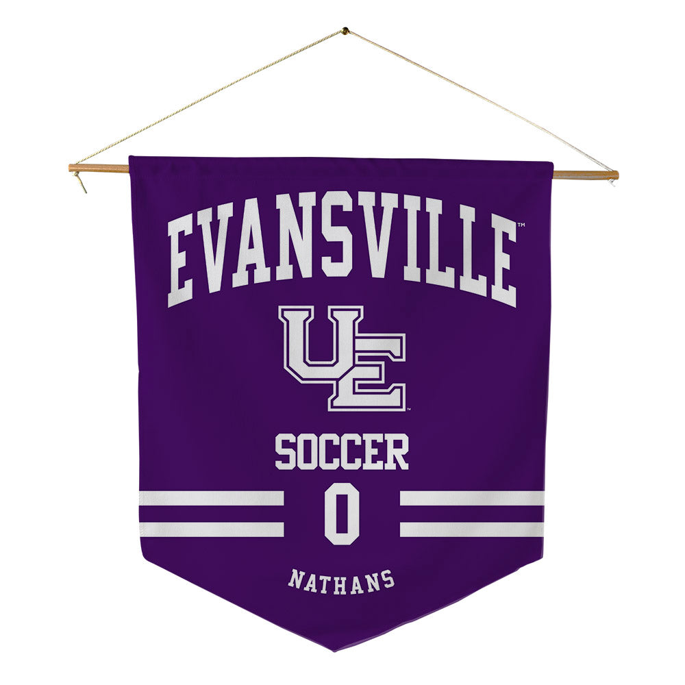 Evansville - NCAA Women's Soccer : Emma Nathans - Pennant - 18" x 21"-0