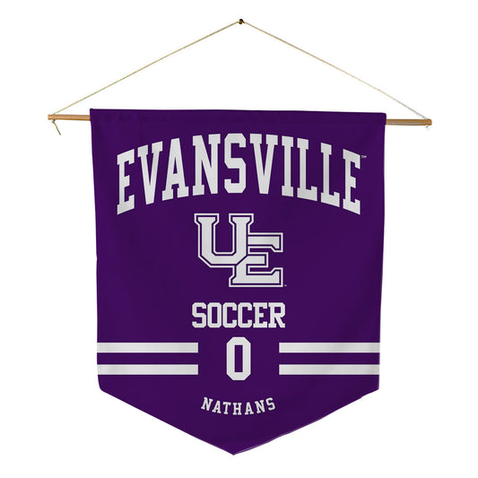Evansville - NCAA Women's Soccer : Emma Nathans - Pennant - 18" x 21"-0