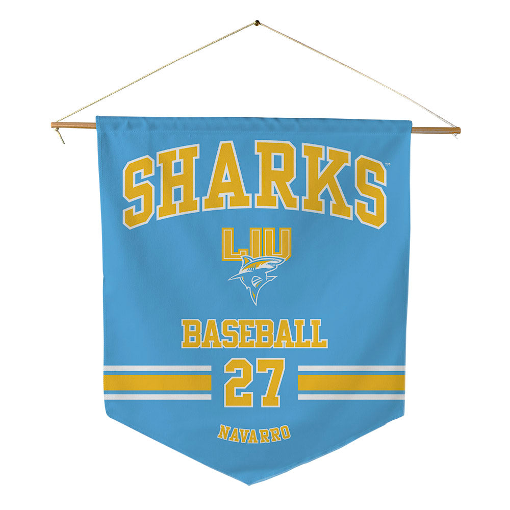 LIU - NCAA Baseball : Jc Navarro - Pennant - 18" x 21"-0