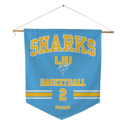 LIU - NCAA Men's Basketball : Greg Gordon - Pennant - 18" x 21"-0
