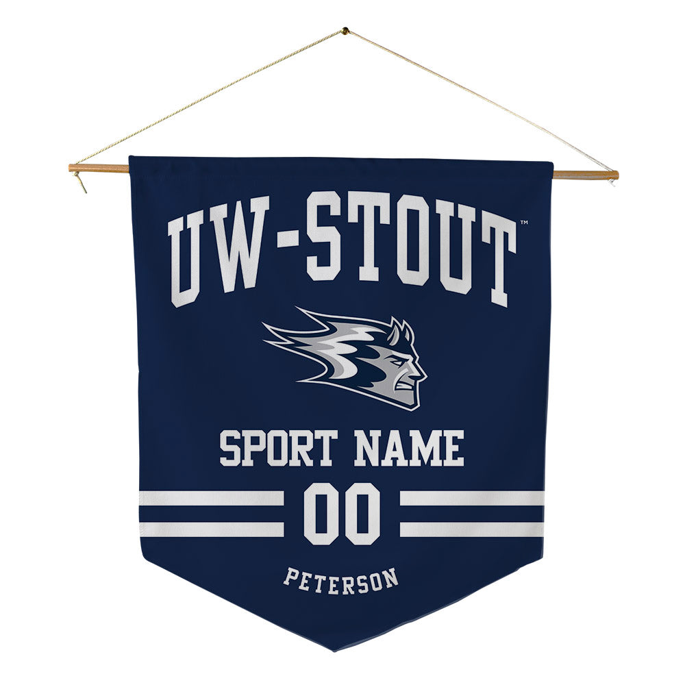 UW Stout - NCAA Women's Soccer : Katie Peterson - Pennant - 18" x 21"-0