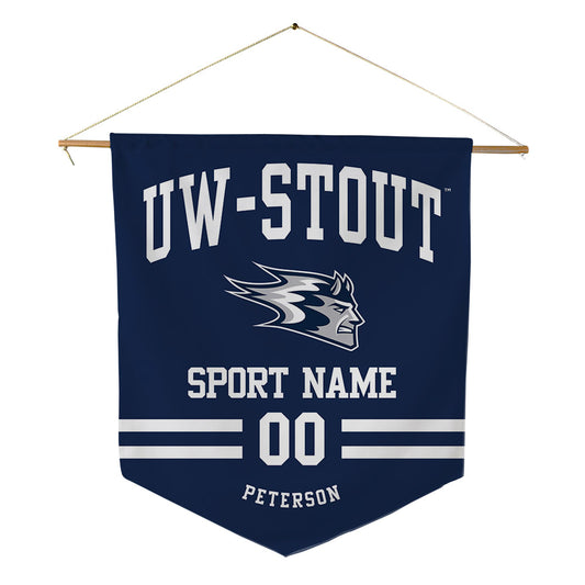 UW Stout - NCAA Women's Soccer : Katie Peterson - Pennant - 18" x 21"-0