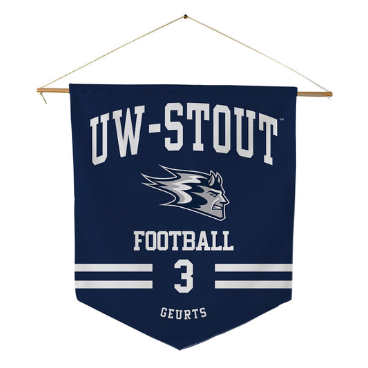 UW Stout - NCAA Football : Maddux Geurts - Pennant - 18" x 21"-0