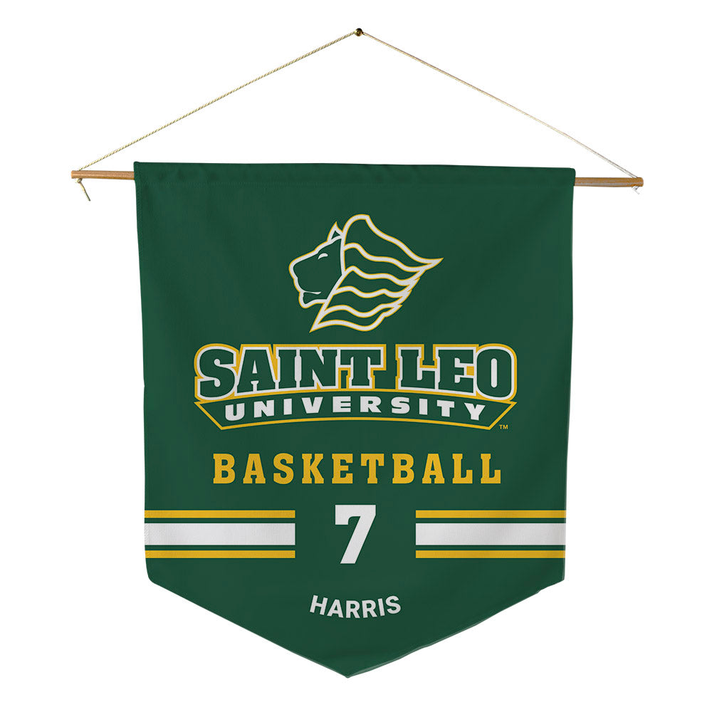 Saint Leo - NCAA Men's Basketball : Elijah Harris - Pennant - 18" x 21"-0