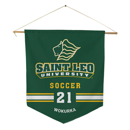 Saint Leo - NCAA Men's Soccer : Joshua Wokurka - Pennant - 18" x 21"-0