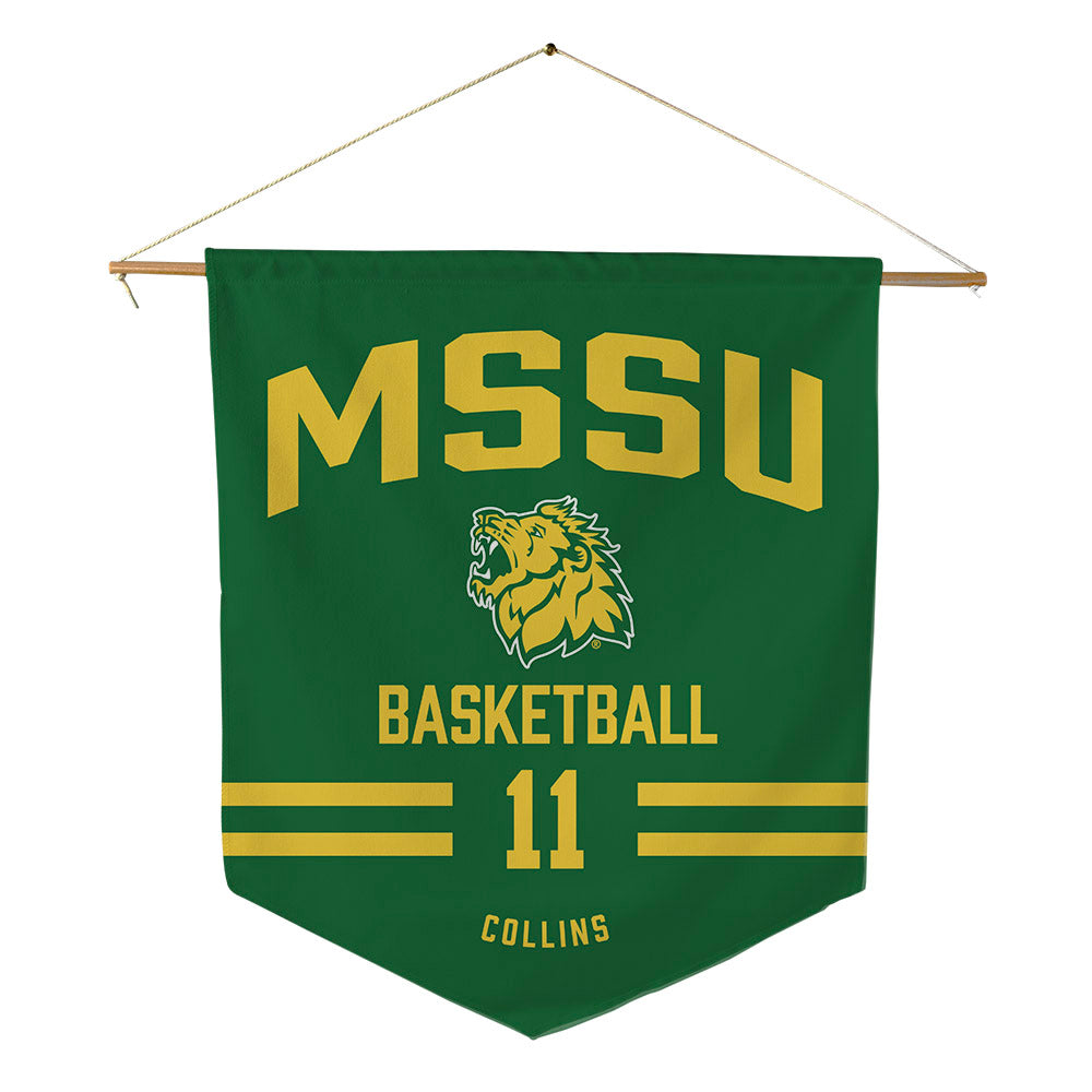 MSSU - NCAA Men's Basketball : Van Collins - Pennant - 18" x 21"-0