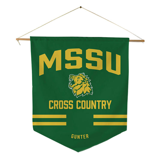 MSSU - NCAA Men's Cross Country : Kyler Gunter - Pennant - 18" x 21"-0