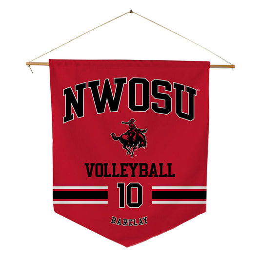 NWOSU - NCAA Women's Volleyball : Cameryn Barclay - Pennant - 18" x 21"-0