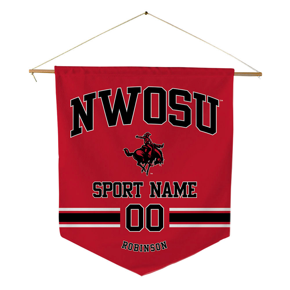 NWOSU - NCAA Women's Volleyball : Sabre Robinson - Pennant - 18" x 21"-0