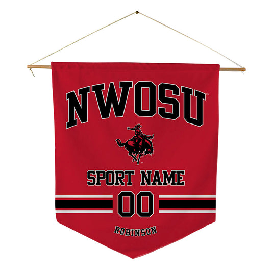 NWOSU - NCAA Women's Volleyball : Sabre Robinson - Pennant - 18" x 21"-0