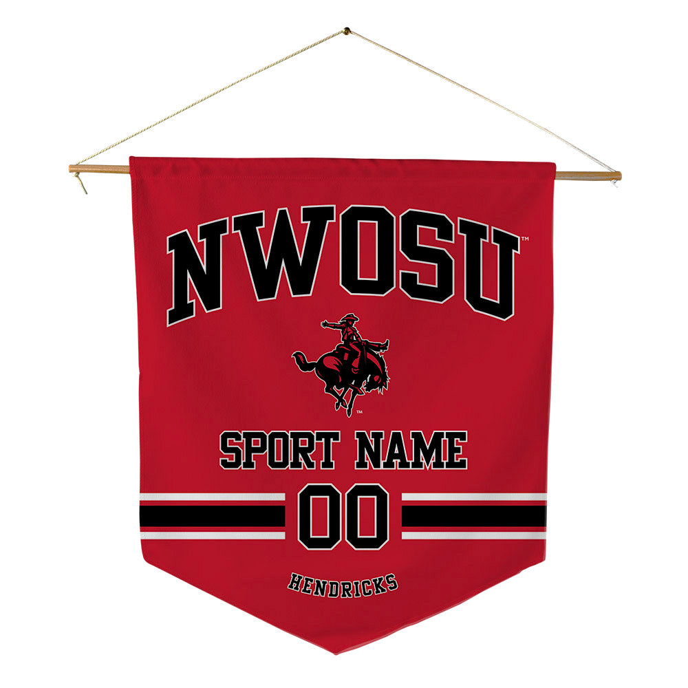 NWOSU - NCAA Football : Kane Hendricks - Pennant - 18" x 21"-0