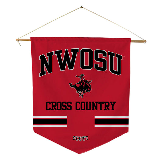 NWOSU - NCAA Men's Cross Country : Andrew Scott - Pennant - 18" x 21"-0