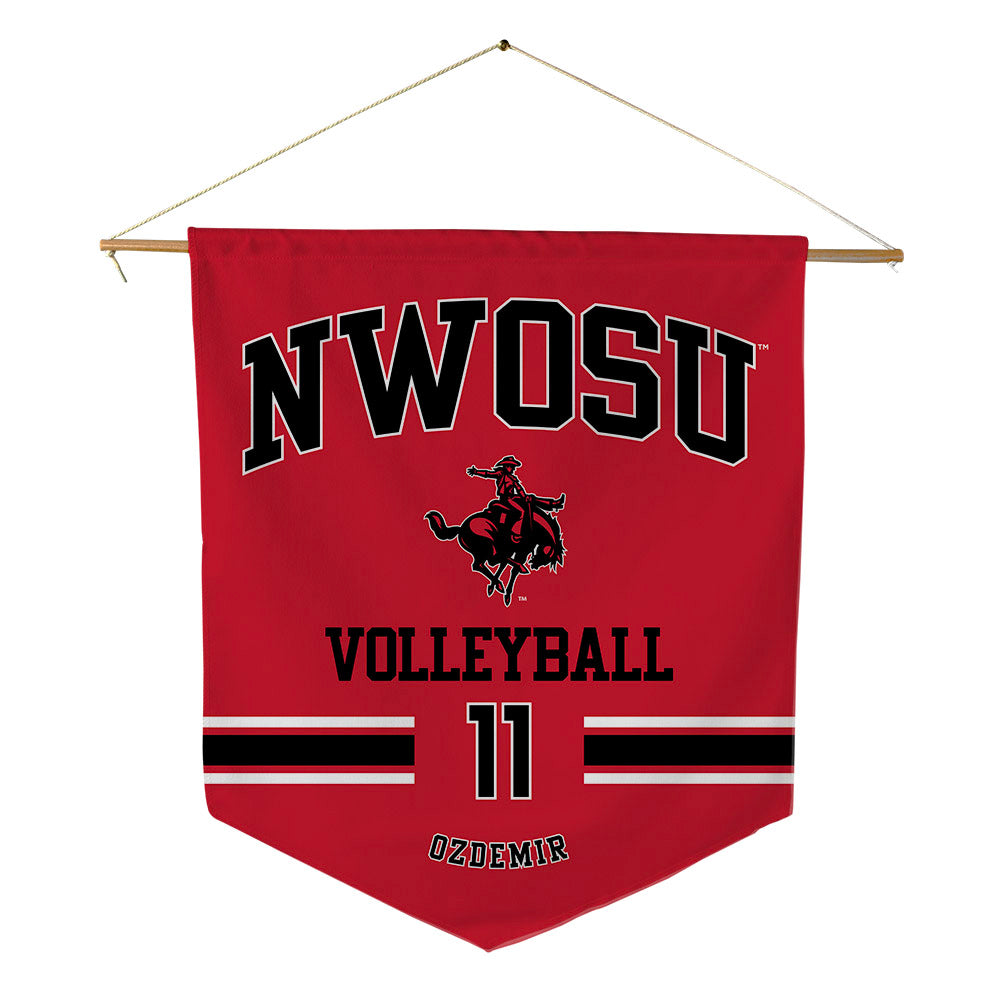 NWOSU - NCAA Women's Volleyball : Ece Ozdemir - Pennant - 18" x 21"-0