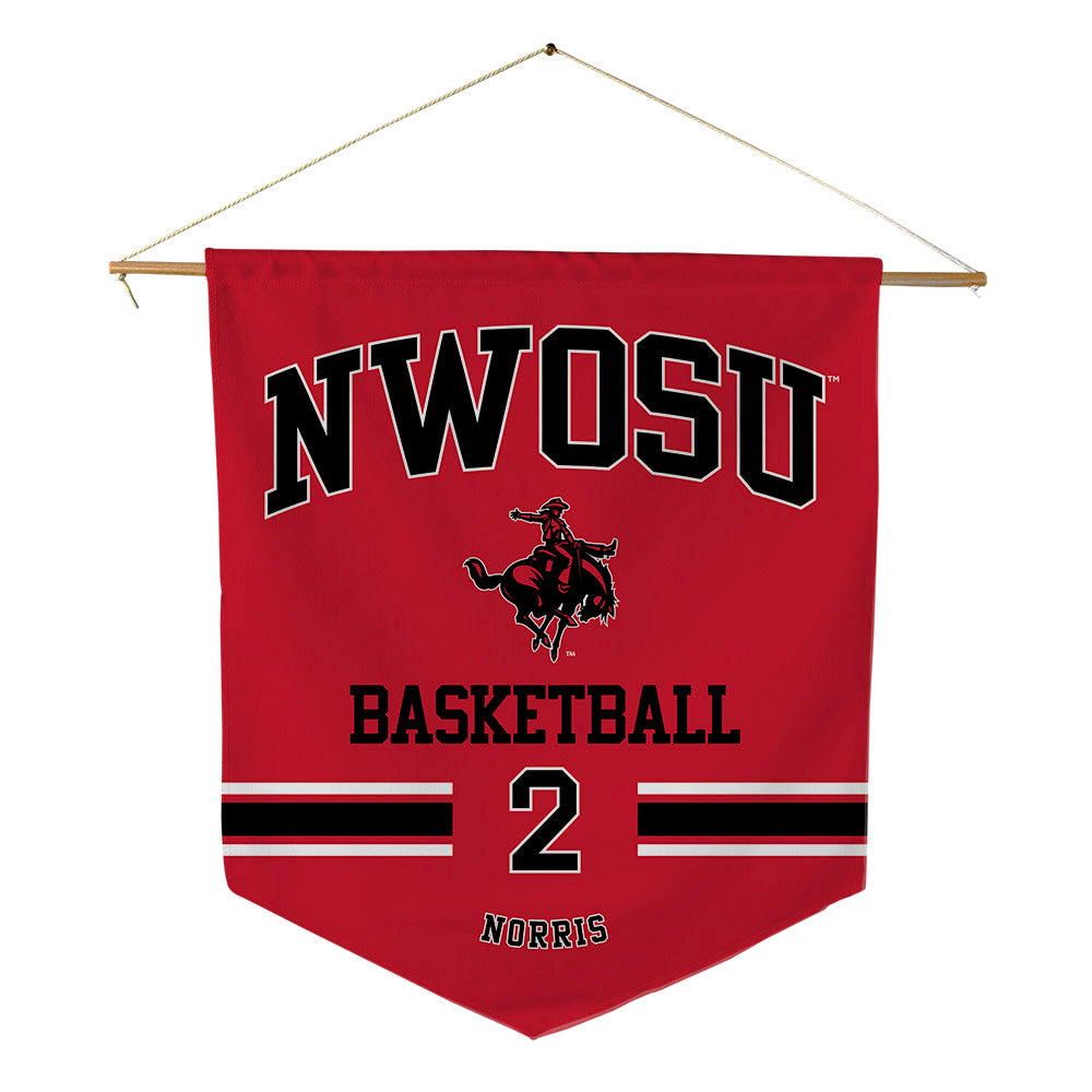 NWOSU - NCAA Men's Basketball : Justin Norris - Pennant - 18" x 21"-0