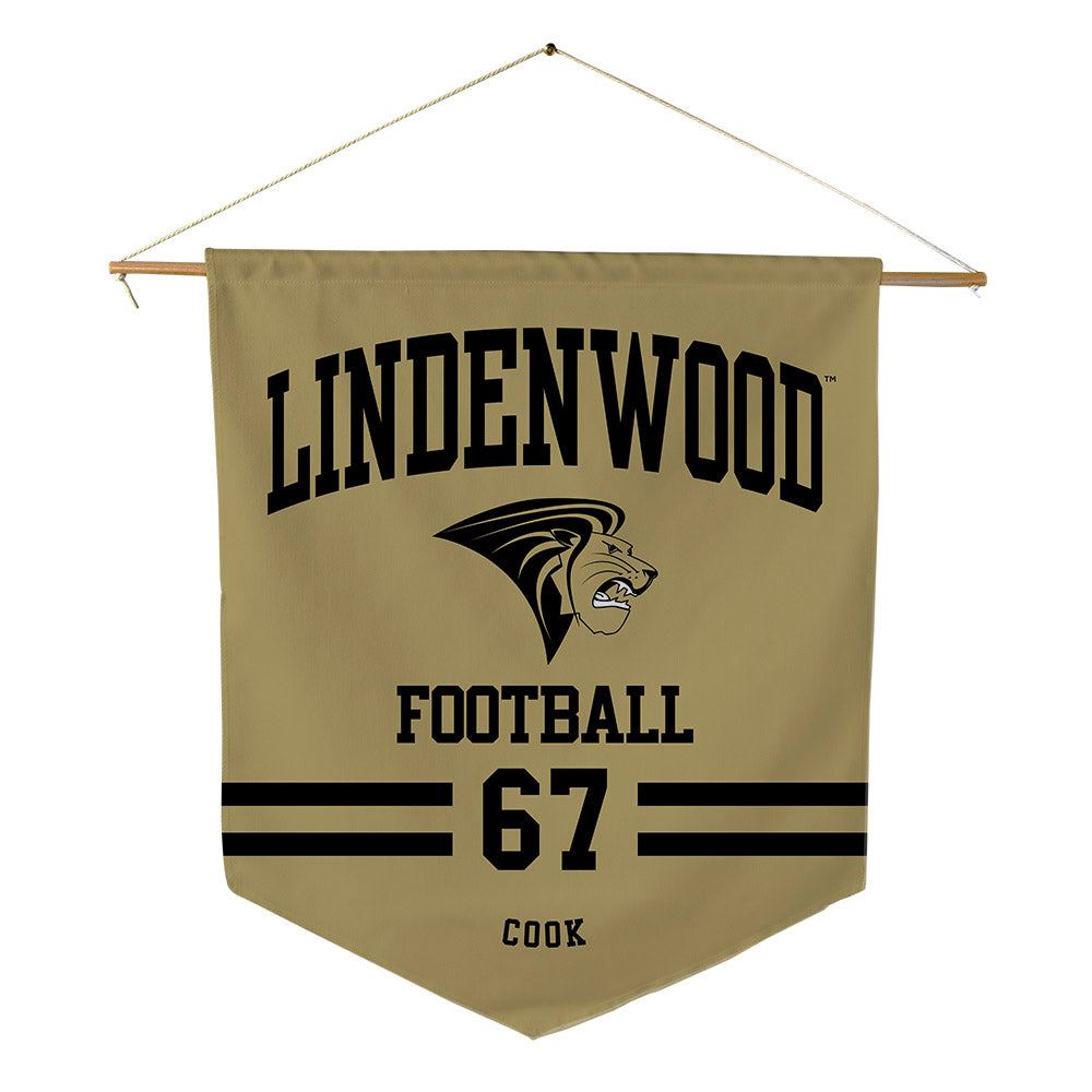 Lindenwood - NCAA Football : Connor Cook - Pennant - 18" x 21"-0