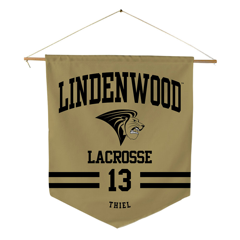 Lindenwood - NCAA Women's Lacrosse : Carly Thiel - Pennant - 18" x 21"-0