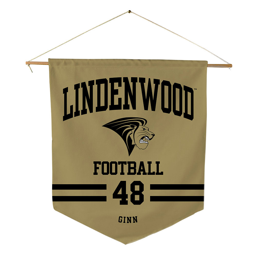 Lindenwood - NCAA Football : Tristan Ginn - Pennant - 18" x 21"-0