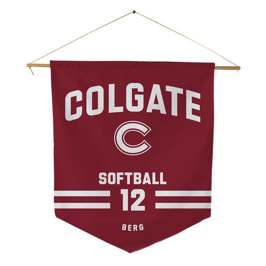 Colgate - NCAA Softball : Sydney Berg - Pennant - 18" x 21"-0