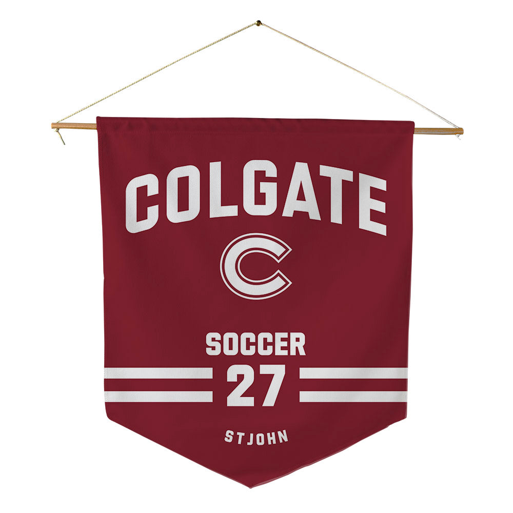 Colgate - NCAA Men's Soccer : Alex StJohn - Pennant - 18" x 21"-0