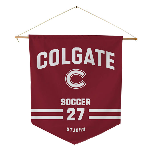 Colgate - NCAA Men's Soccer : Alex StJohn - Pennant - 18" x 21"-0