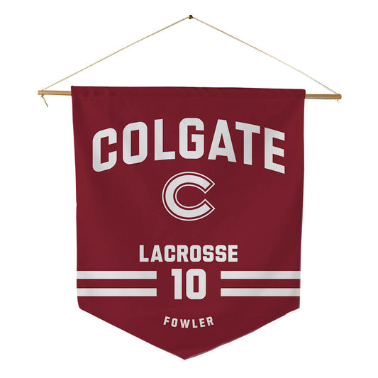 Colgate - NCAA Men's Lacrosse : Freddy Fowler - Pennant - 18" x 21"-0