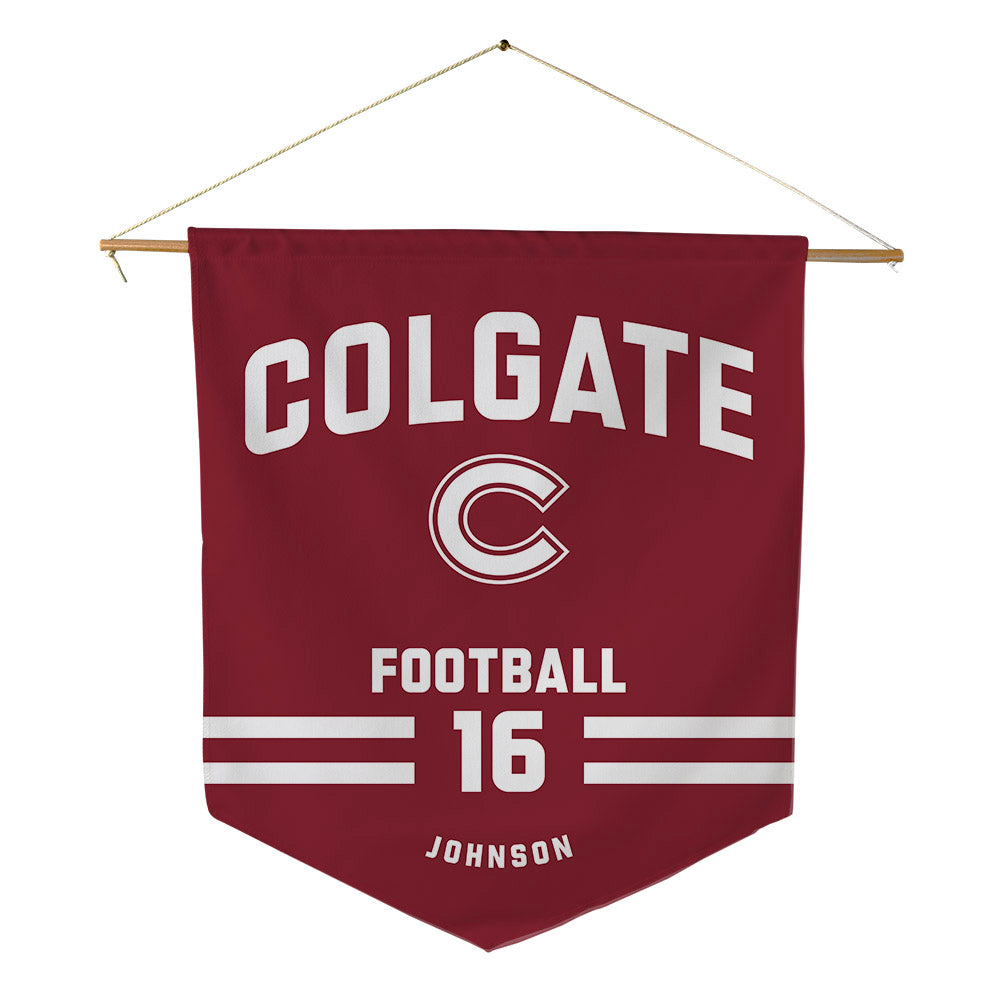 Colgate - NCAA Football : Jaydon Johnson - Pennant - 18" x 21"-0