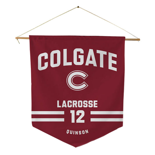  Colgate - NCAA Men's Lacrosse : Casey Quinson - Pennant - 18" x 21"-0