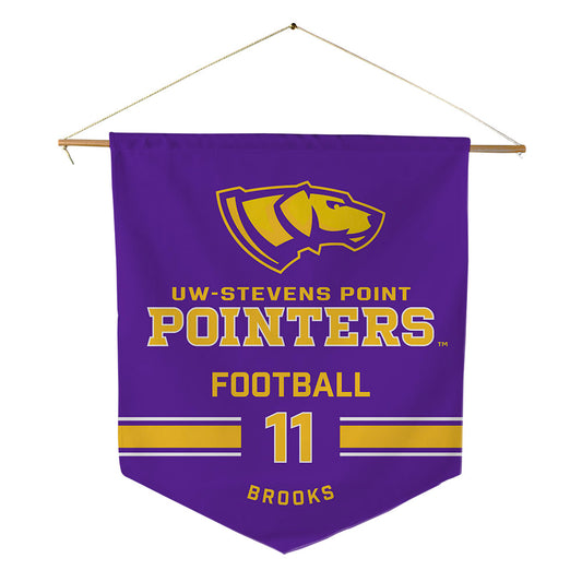 UWSP - NCAA Football : Kevin Brooks - Pennant - 18" x 21"-0