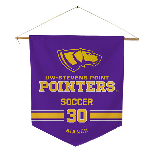 UWSP - NCAA Men's Soccer : Vincent Bianco - Pennant - 18" x 21"-0
