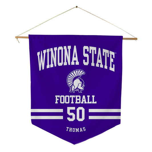 Winona - NCAA Football : Taiden Thomas - Pennant - 18" x 21"-0