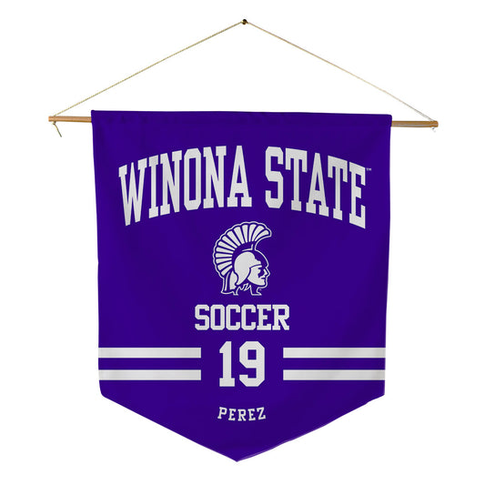Winona - NCAA Women's Soccer : Sam Perez - Pennant - 18" x 21"-0