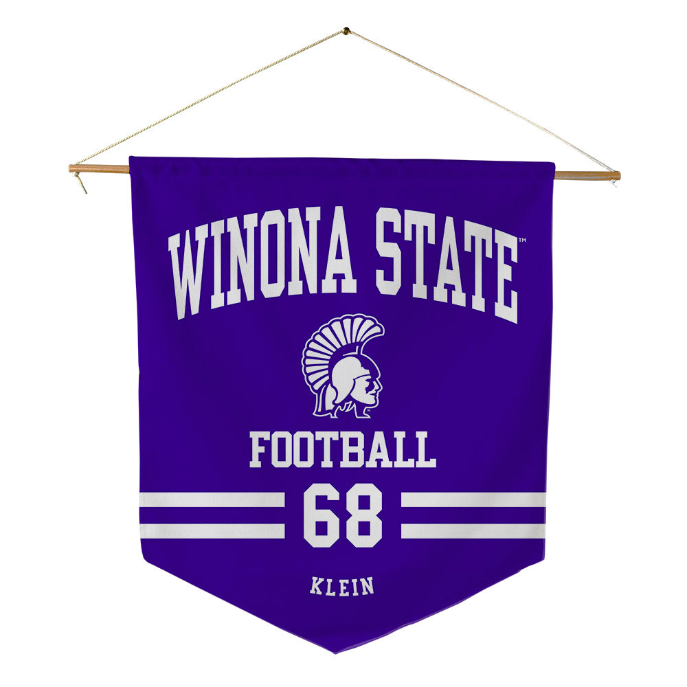 Winona - NCAA Football : Brecken Klein - Pennant - 18" x 21"-0