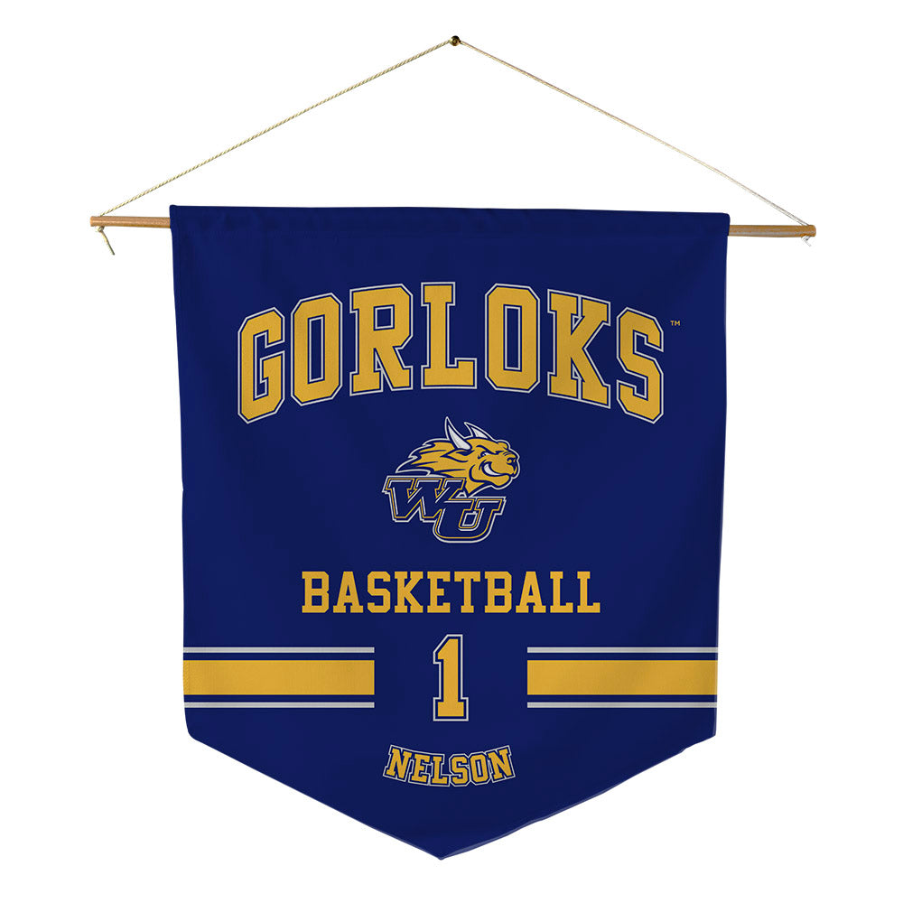 Webster - NCAA Men's Basketball : Charles Nelson - Pennant - 18" x 21"-0