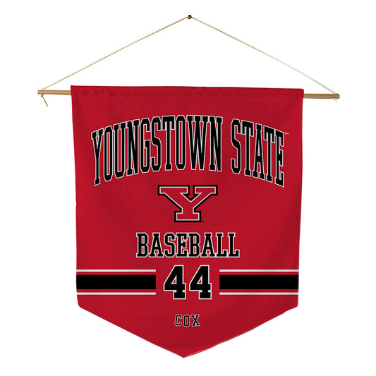Youngstown State - NCAA Baseball : Banks Cox - Pennant - 18" x 21"-0