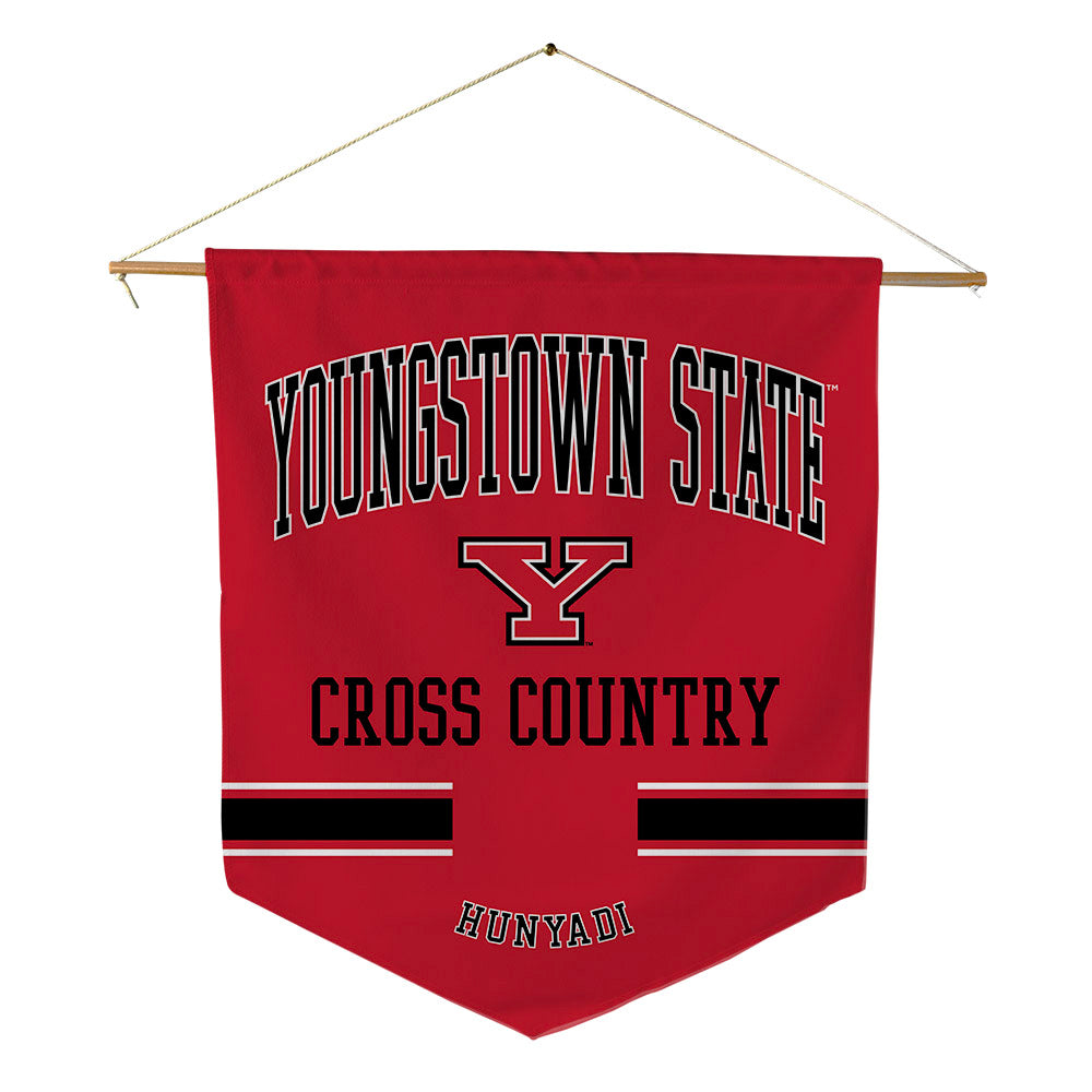 Youngstown State - NCAA Men's Cross Country : Thomas Hunyadi - Pennant - 18" x 21"-0