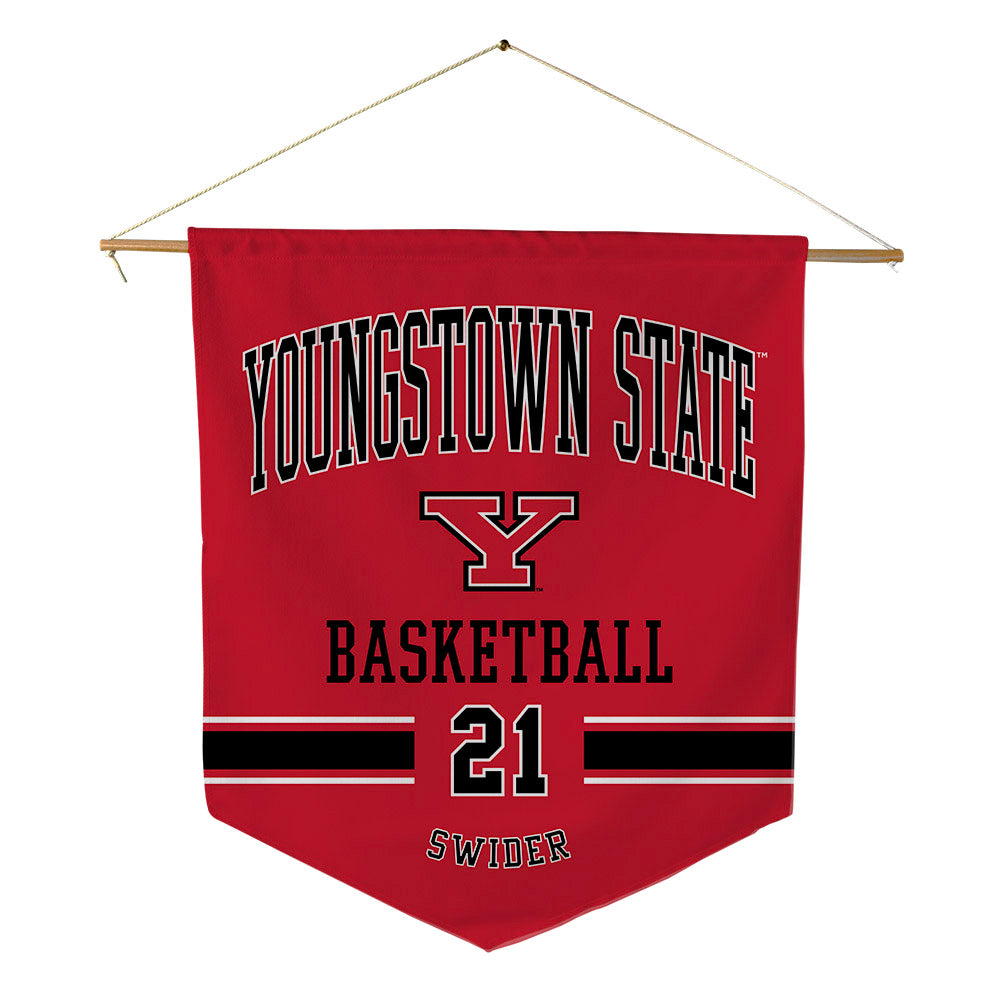 Youngstown State - NCAA Men's Basketball : Connor Swider - Pennant - 18" x 21"-0