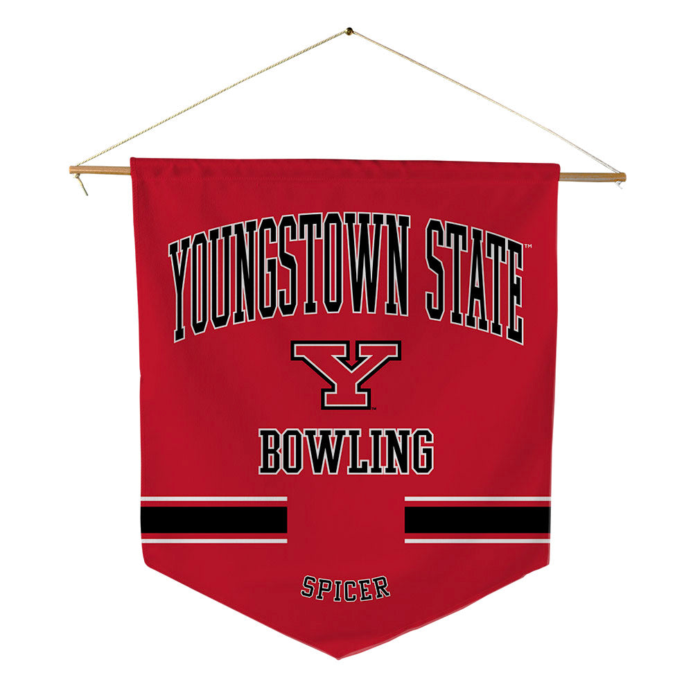 Youngstown State - NCAA Women's Bowling : Amber Spicer - Pennant - 18" x 21"-0