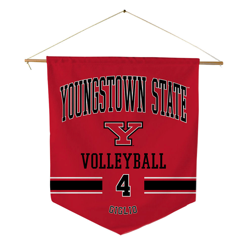 Youngstown State - NCAA Women's Volleyball : Bianca Giglio - Pennant - 18" x 21"-0