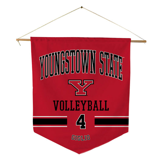 Youngstown State - NCAA Women's Volleyball : Bianca Giglio - Pennant - 18" x 21"-0