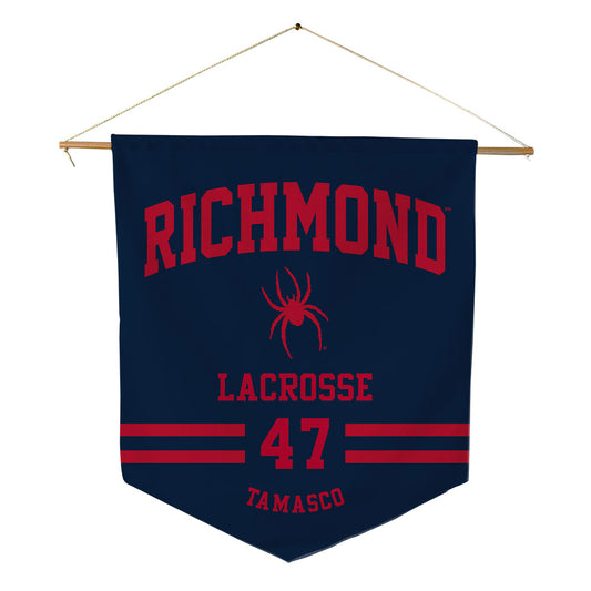Richmond - NCAA Men's Lacrosse : Gray Tamasco - Pennant - 18" x 21"-0