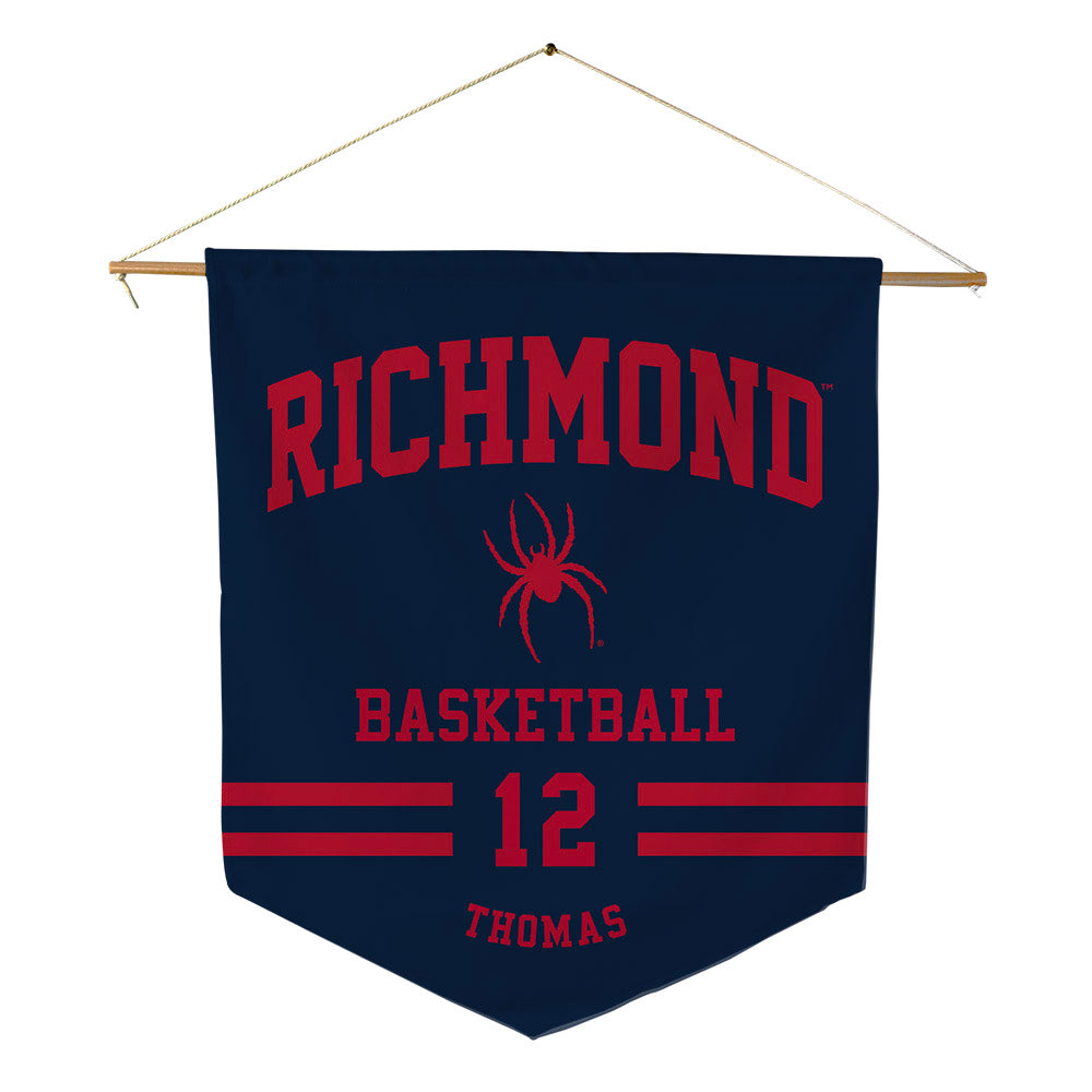 Richmond - NCAA Men's Basketball : David Thomas - Pennant - 18" x 21"-0